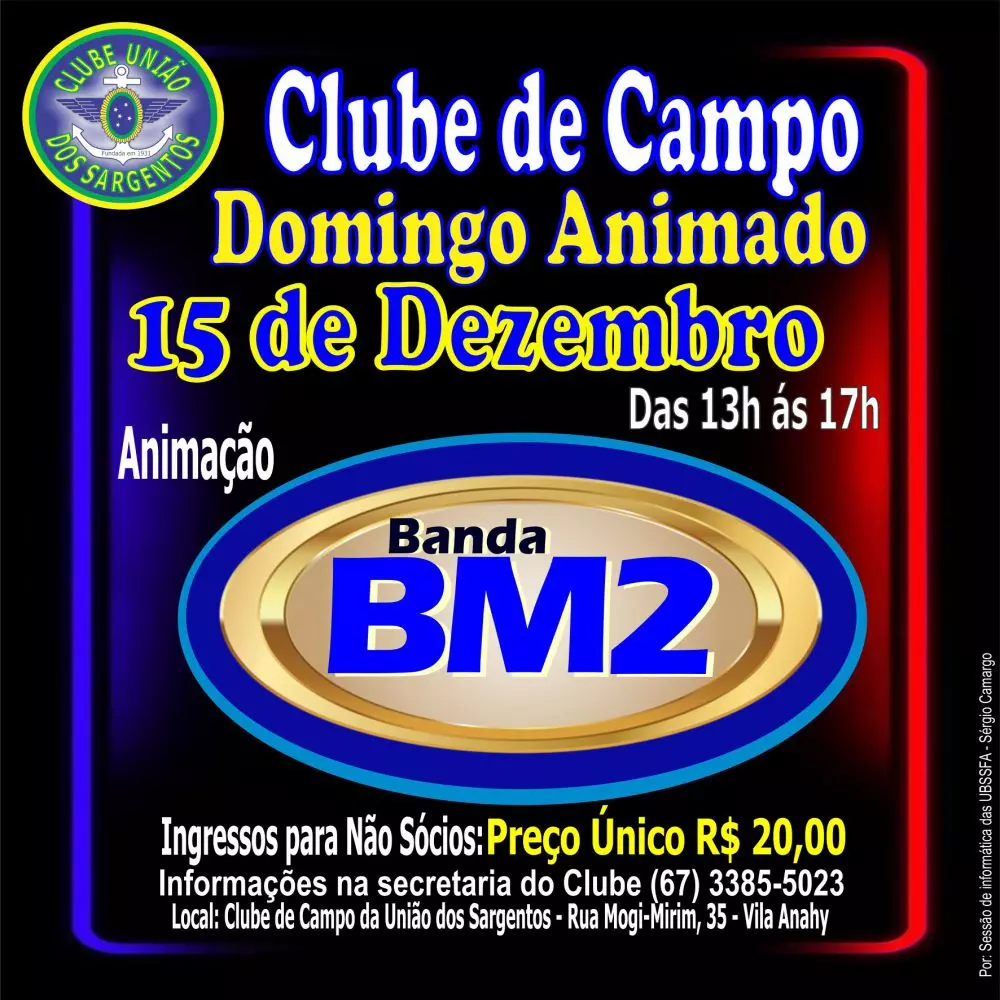 Domingo Animado no Clube de Campo 15/12/2024